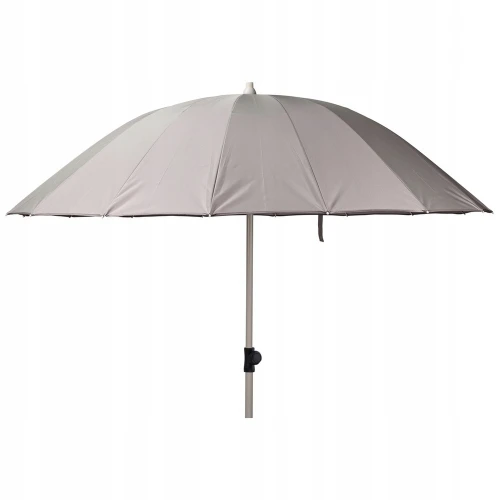Parasol ogrodowy z aluminium i tkaniny UV jasny szary 220cm