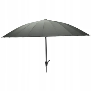 Parasol ogrodowy z aluminium i tkaniny UV ciemny zielony 280cm