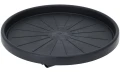 Podstawka pod doniczkę obrotowa na kółkach plastikowa czarna 30cm
