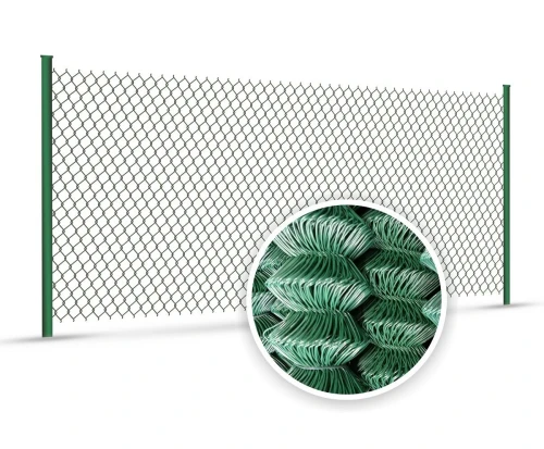 Siatka ogrodzeniowa pleciona zielona drut ocynkowany 125cmx10m