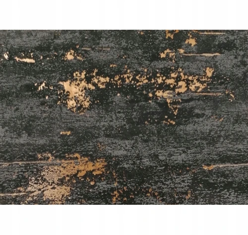 Tapeta winylowa na flizelinie imitacja betonu czarno-złota 10m