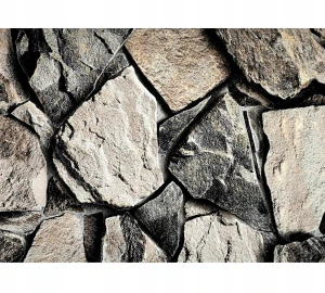 Tapeta winylowa na flizelinie imitacja kamienia brązowa 3D 10m