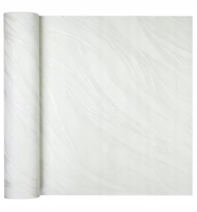 Tapeta winylowa na flizelinie imitacja fali na betonie biała 3D 10m