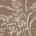Tapeta winylowa na flizelinie brązowa w beżowe kwiaty naturalna 10m