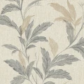 Tapeta winylowa na flizelinie rośliny liście szaro-beżowa 10m