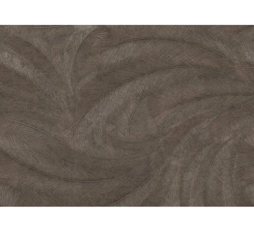 Tapeta winylowa na flizelinie złote pióra na brązowym tle 10m