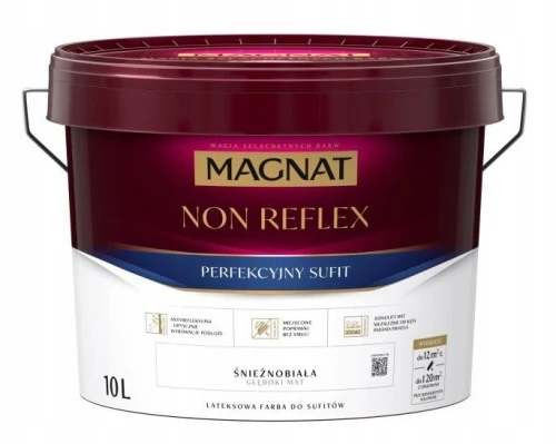 Farba Magnat Non-Reflex Antireflex do sufitów 10L