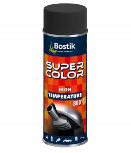 Bostik lakier żaroodporny spray do pieca tłumika Antracyt 800°C 400ml