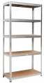 Regał magazynowy metalowy ocynkowany wysoki 5 półek 210x90x40 cm