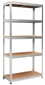 Regał magazynowy metalowy ocynkowany wysoki 5 półek 210x90x40 cm