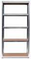 Regał magazynowy metalowy ocynkowany wysoki 5 półek 210x90x40 cm