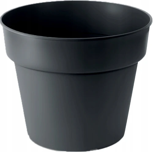 Doniczka plastikowa do upraw rozsad czarny 23,5 cm Planti