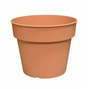 Doniczka plastikowa do upraw rozsad terakota ceglana 23,5 cm Planti