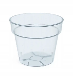 Doniczka plastikowa do upraw rozsad transparentna 12,4 cm Planti