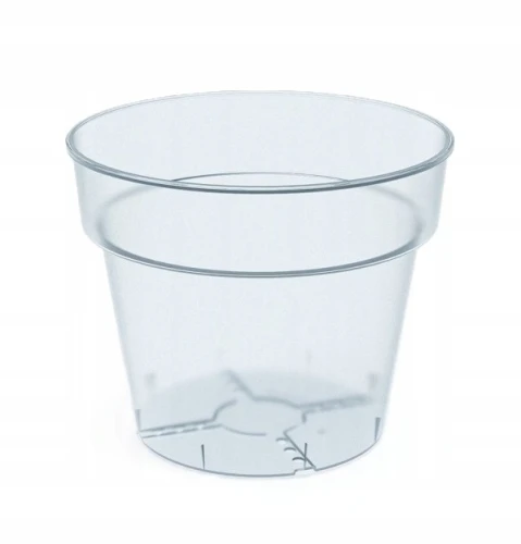Doniczka plastikowa do upraw rozsad transparentna 12,4 cm Planti