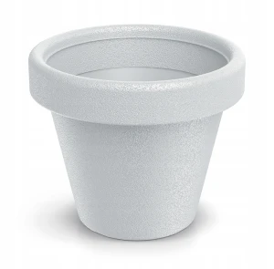 Doniczka plastikowa osłonka okrągła biała 39 cm Origina
