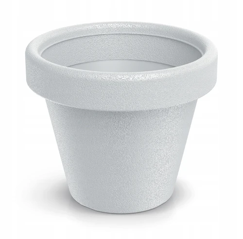 Doniczka plastikowa osłonka okrągła biała 39 cm Origina