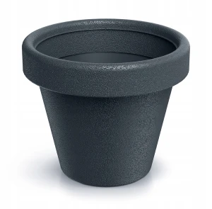 Doniczka plastikowa osłonka okrągła szary antracyt 39 cm Origina
