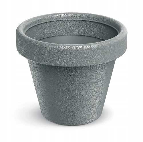 Doniczka plastikowa osłonka okrągła szary kamienny 33,8 cm Origina