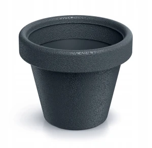 Doniczka plastikowa osłonka okrągła szary antracyt 29,8 cm Origina