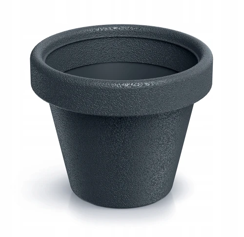 Doniczka plastikowa osłonka okrągła szary antracyt 29,8 cm Origina