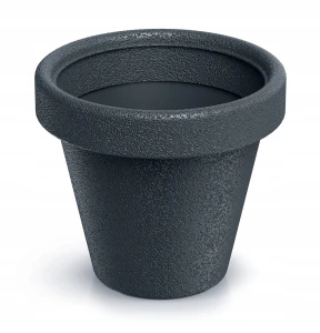 Doniczka plastikowa osłonka okrągła szary antracyt 23,8 cm Origina