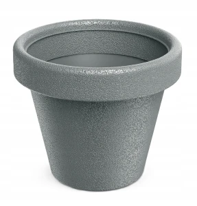 Doniczka plastikowa osłonka okrągła szary kamienny 23,8 cm Origina