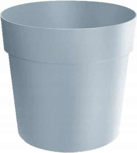 Doniczka plastikowa okrągła klasyczna jasny szary 23,5 cm Grower