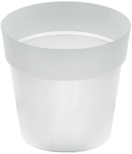 Doniczka plastikowa okrągła klasyczna transparentna 19,9 cm Grower