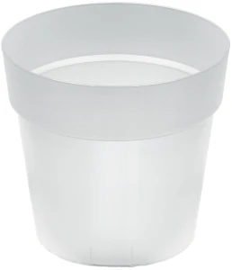 Doniczka plastikowa okrągła klasyczna transparentna 13,9 cm Grower