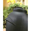 Zbiornik na deszczówkę Aquacan styl amfory czarny 440L 82x130cm