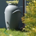 Zbiornik na deszczówkę Aquacan styl amfory czarny 440L 82x130cm