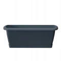 Doniczka plastikowa skrzynka balkonowa prostokątna antracyt 18x40cm