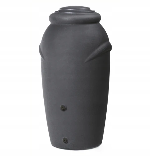 Zbiornik na deszczówkę plastikowy do ogrodu beczka antracyt 210L Aquacan