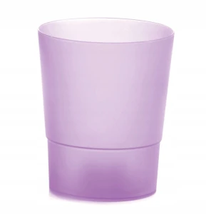 Doniczka plastikowa osłonka na storczyka transparentna fioletowa 12,5cm Coubi