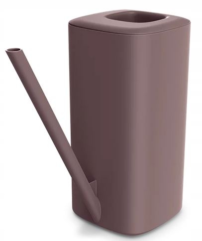 Konewka plastikowa do podlewania kwiatków uniwersalna brązowa 1,6L Tubi