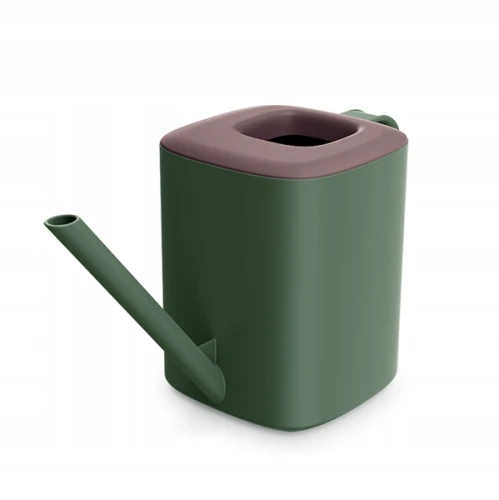 Konewka plastikowa do podlewania kwiatków uniwersalna zielono-brązowa 1L Tubi