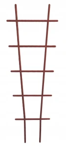 Podpora do roślin plastikowa drabinka do kwiatów brązowa 20x67cm