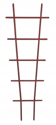 Podpora do roślin plastikowa drabinka do kwiatów brązowa 18x50cm