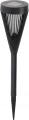 Lampka solarna ogrodowa wbijana LED ciepły biały czarna 47 cm 1szt