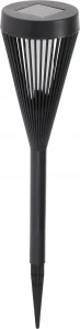 Lampka solarna ogrodowa wbijana LED ciepły biały czarna 47 cm 1szt