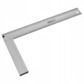 Kątownik stolarski aluminiowy ze skalą pomiarową 45 i 90 stopni 350 mm