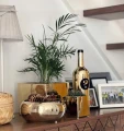 Doniczka ceramiczna osłonka misa dekoracyjna klasyczna złota 24cm