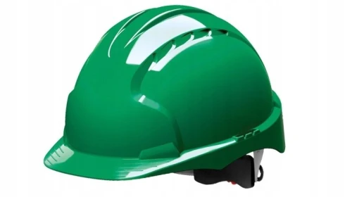 Stalco kask ochronny zielony wentylowany BHP budowlany