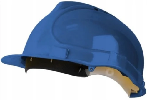 Stalco kask ochronny niebieski wentylowany BHP budowlany