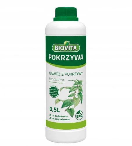 Biovita Nawóz organiczny naturalny z pokrzywy do rośłin płyn 500ml