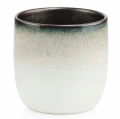 Doniczka ceramiczna osłonka okrągła Vintage beżowa 13 cm