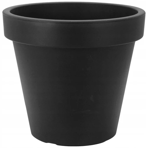 Doniczka plastikowa okrągła na kwiatki duża antracyt 48cm