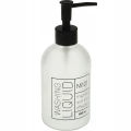 Dozownik do mydła w płynie szklany minimalistyczny biały 400ml