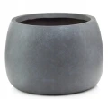 Doniczka ceramiczna misa dekoracyjna struktura betonu szara 33 cm